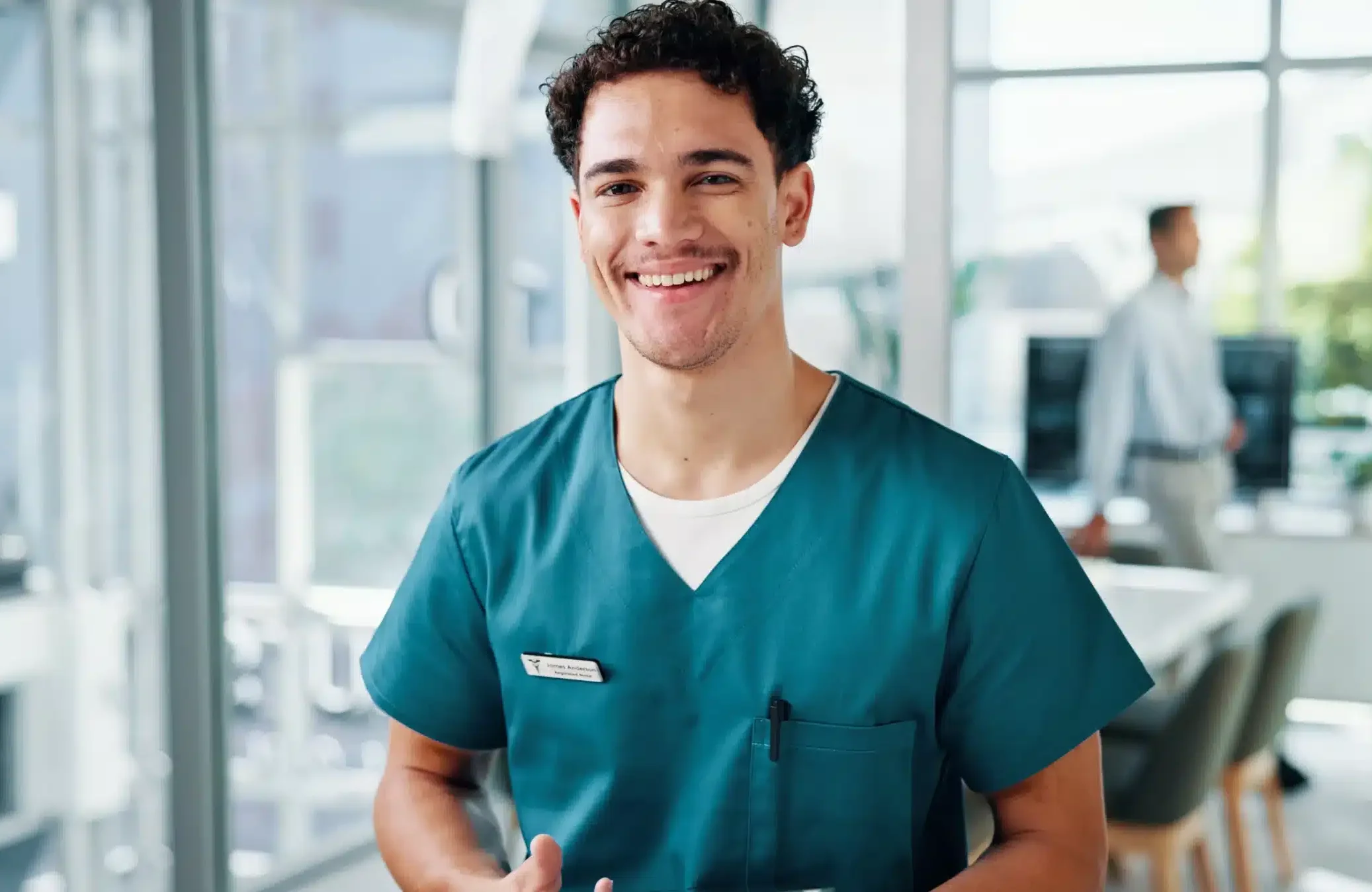 portrait-nurse-and-man-with-smile-in-healthcare-2025-03-20-22-08-07-utc